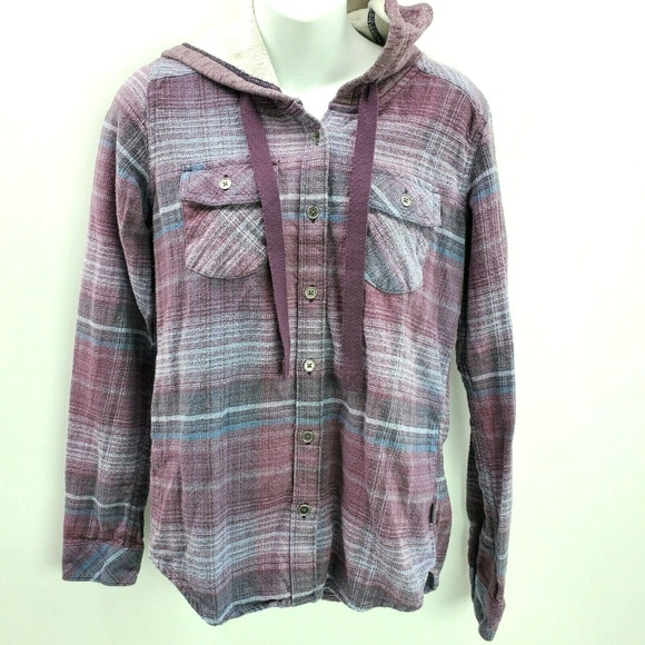Columbia Jackets & Blazers - Columbia sweatshirt xs button front hoodie plaid